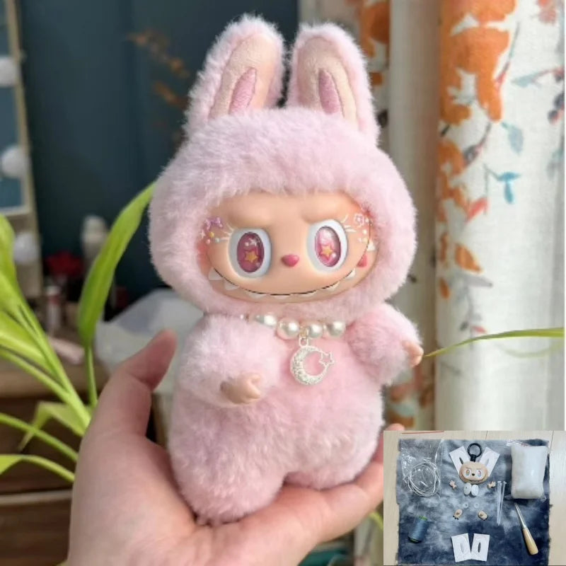 For Labubu Full Set Of Doll-Making Material Kits Diy Handmade Doll Pendant Desktop Ornaments Dolls Accessories Only Material Kit