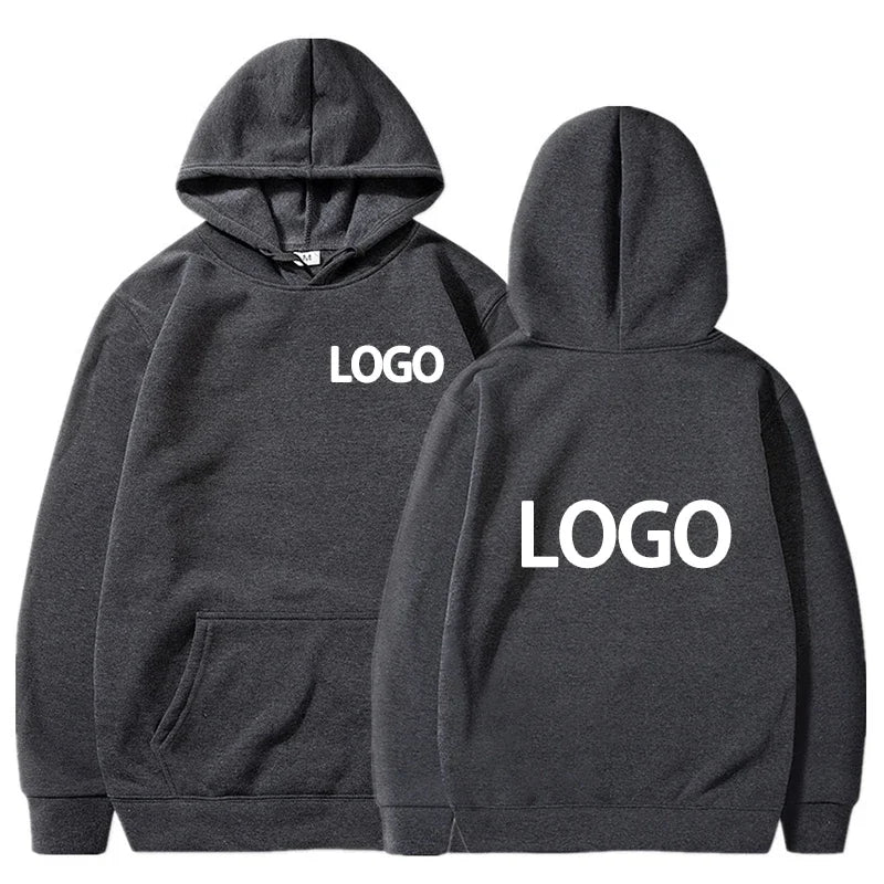 Customized Printing Men's and Women's Hoodies, Loose Casual Clothing, Fashionable Long Sleeved Hooded Pullover, 2025