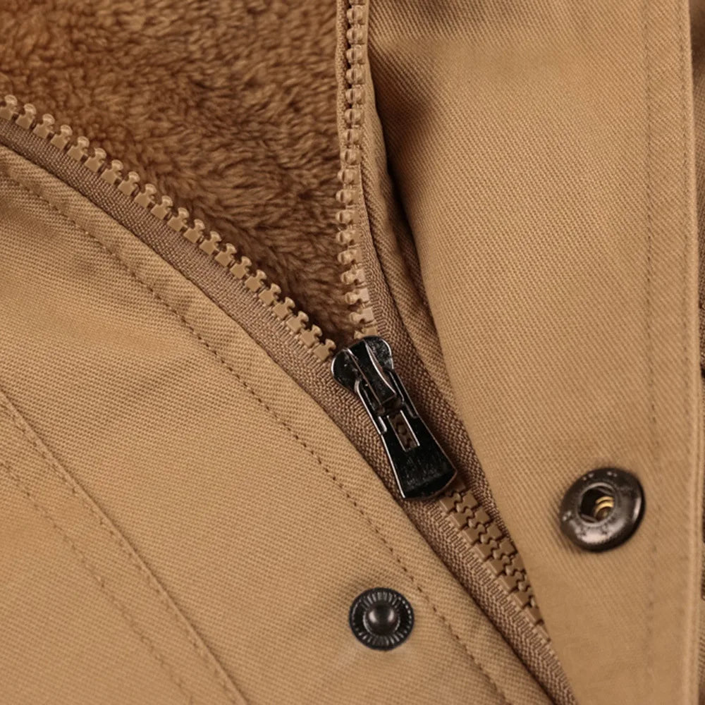 Men Winter Military Jackets Coats Multi-pocket Casual Cargo Jackets High Quality Male Cotton Winter Coats Warm Parkas Size 6XL
