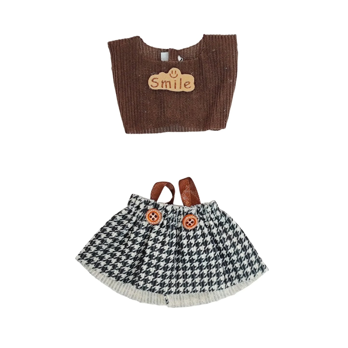 Labubu 1st & 2nd Gen Outfit - 17cm Sitting Vinyl Figure Clothes | Casual Style | Pop Mart Collectible