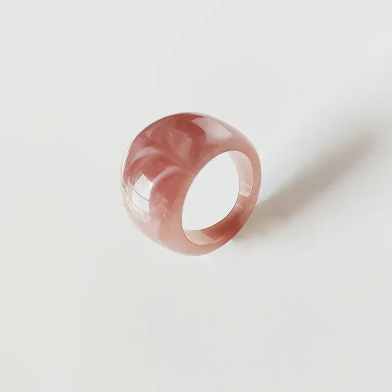 Exaggerated Creative Rings Acrylic Resin Rings for Woman Girls y2k Fashion Jewelry Accessories Party Dress Jewelry mens rings