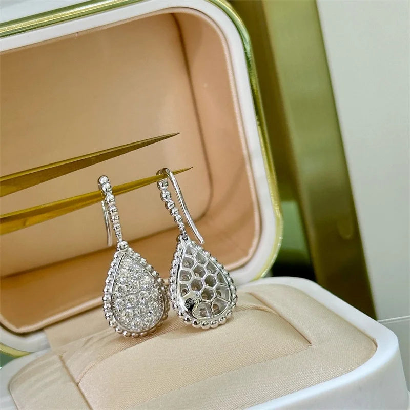 Fashion Design Earring 925 Silver Jewelry Earring 3A Cubic Zirconia Party Earring