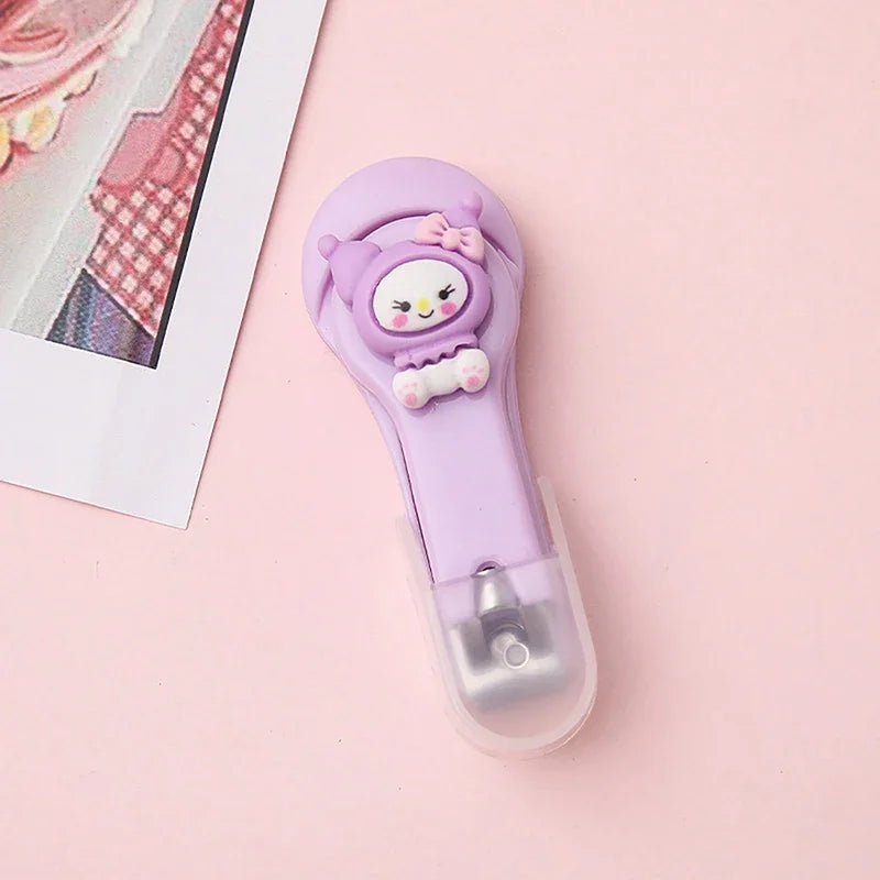 Cute Cartoon Nail Clippers Kawaii Cinnamoroll Hello Kitty Kuromi Melody Nail Clipper Folding Nail Clippers Nail Beauty Tools