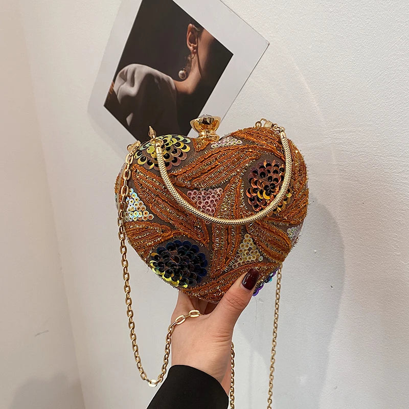 Luxury Gold Clutch Bags for Women 2025 Party Bags Evening Purse Designer Crossbody Bag New in Handbag Ladies hand bag sac femme
