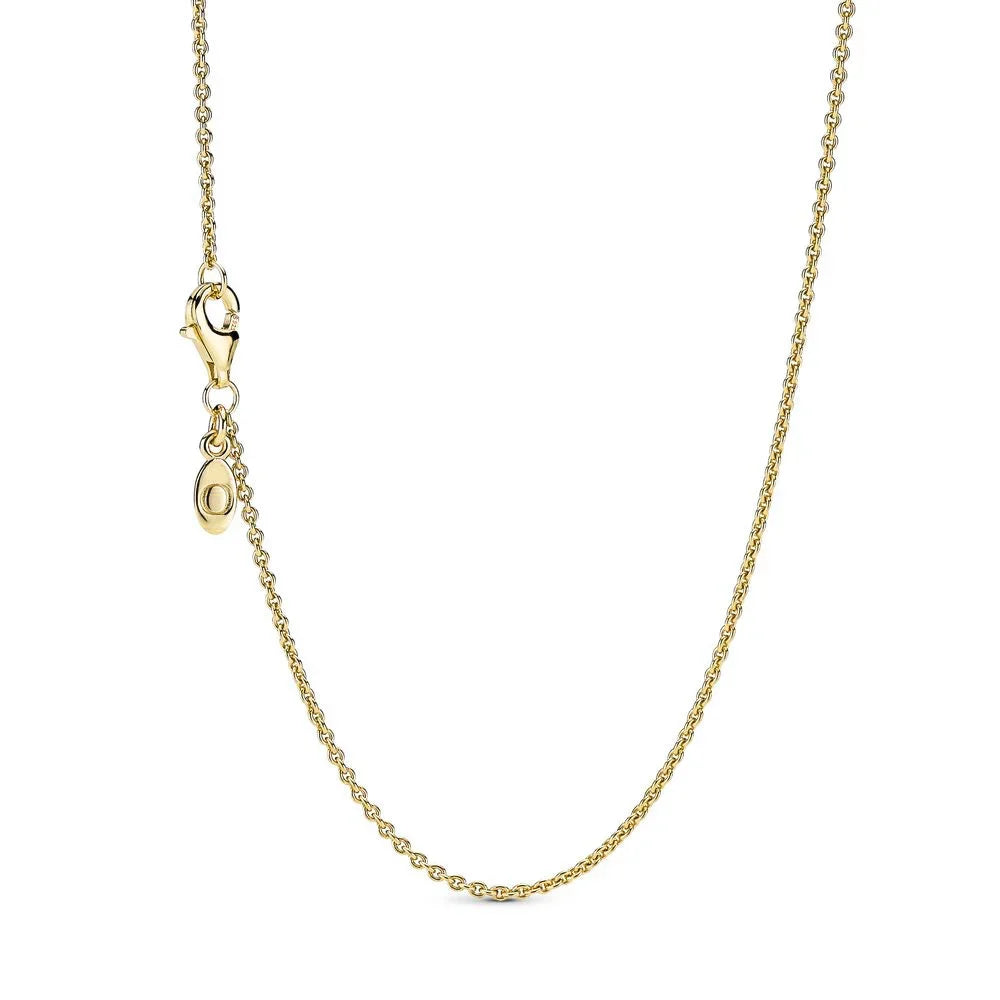 925 sterling silver women's jewelry rose gold necklace can be designed with original charm pendant necklace DlY jewelry gift