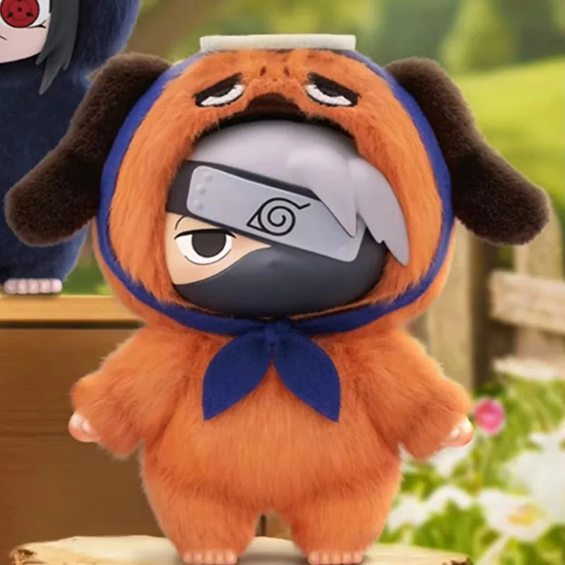 Original BANDAI Eaki Naruto Uzumaki Naruto Blind Box Shippuden Beast Party Series Plush Doll Anime Characters Are Cute Toys Gift