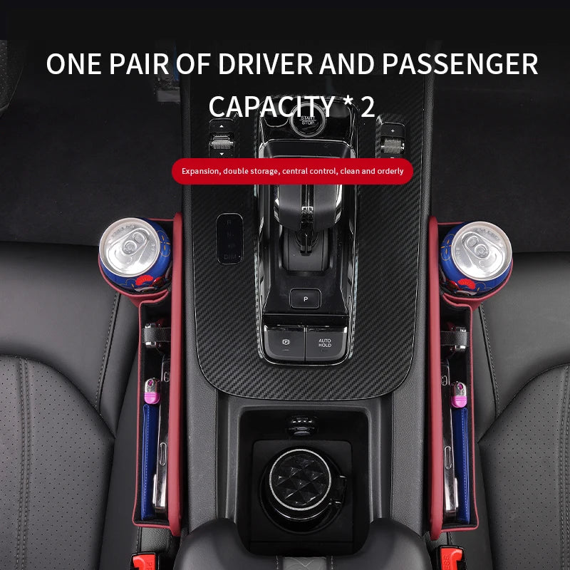 For Mercedes-Benz A B C E S V R-Class A45 C43 CLA GLA GLB GLC SLK SL Car Seat Gap Multifunction Storage Box Seat Gap Cup Holder