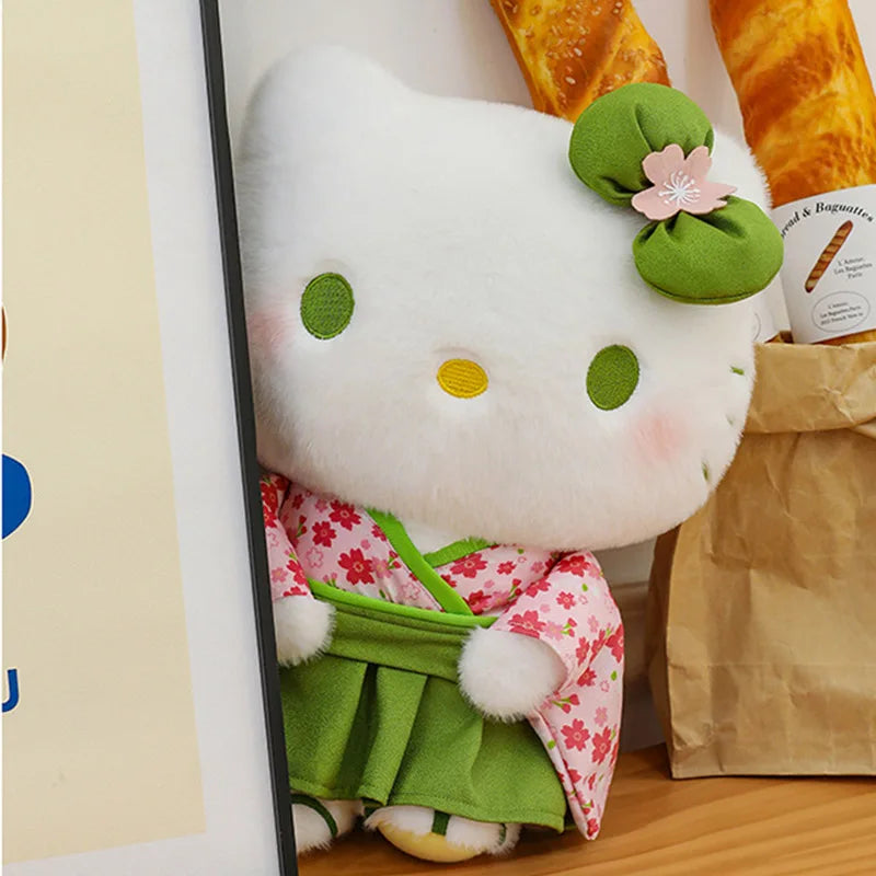 New Japanese Kuromi Standing Matcha Sakura Kimono Doll Large Plush Doll Children's Birthday Gift Plush Pillow