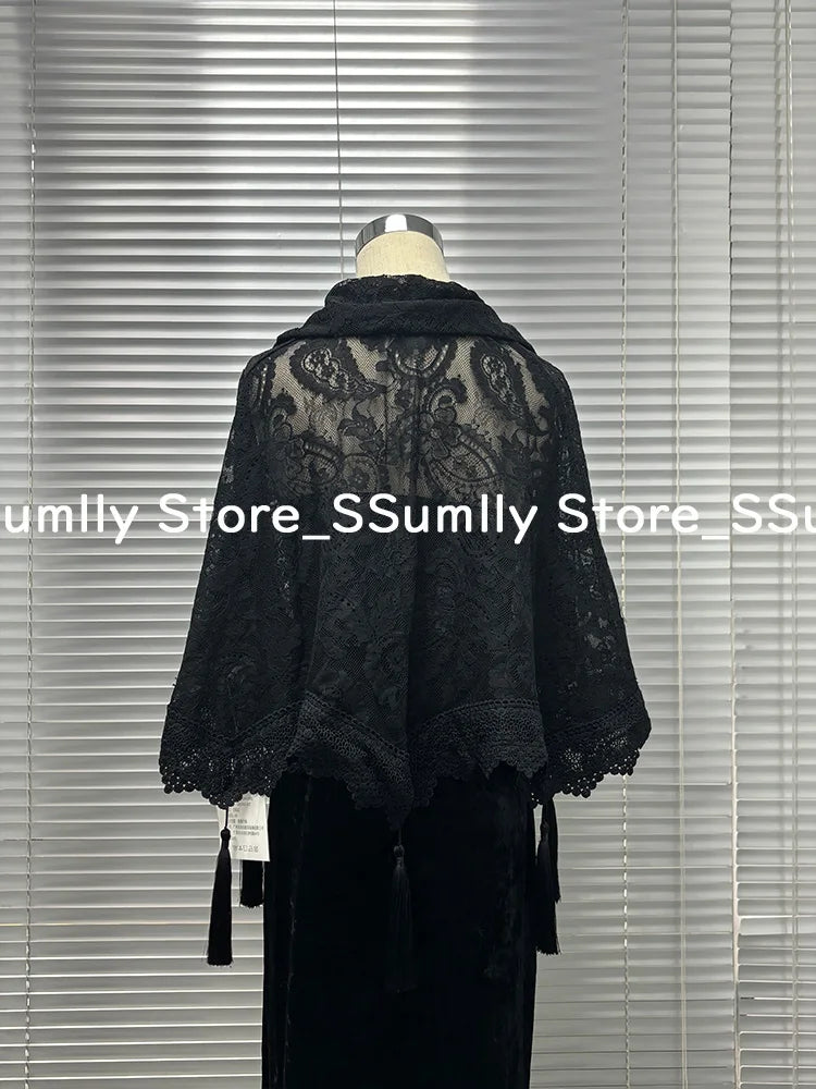 Summer Gothic Grunge Y2k Lace Dress Women Dark Academia Sexy Slim Party Dresses Korean Fashion Design Festival Long Prom Dress