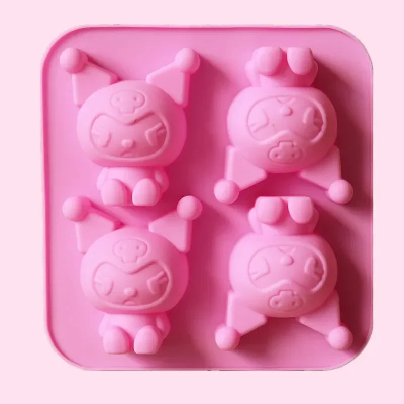 sanrio daily necessities ice cube molds, anime cartoon Kuromi Cinnamoroll My Melody character creative shape kitchen tool molds