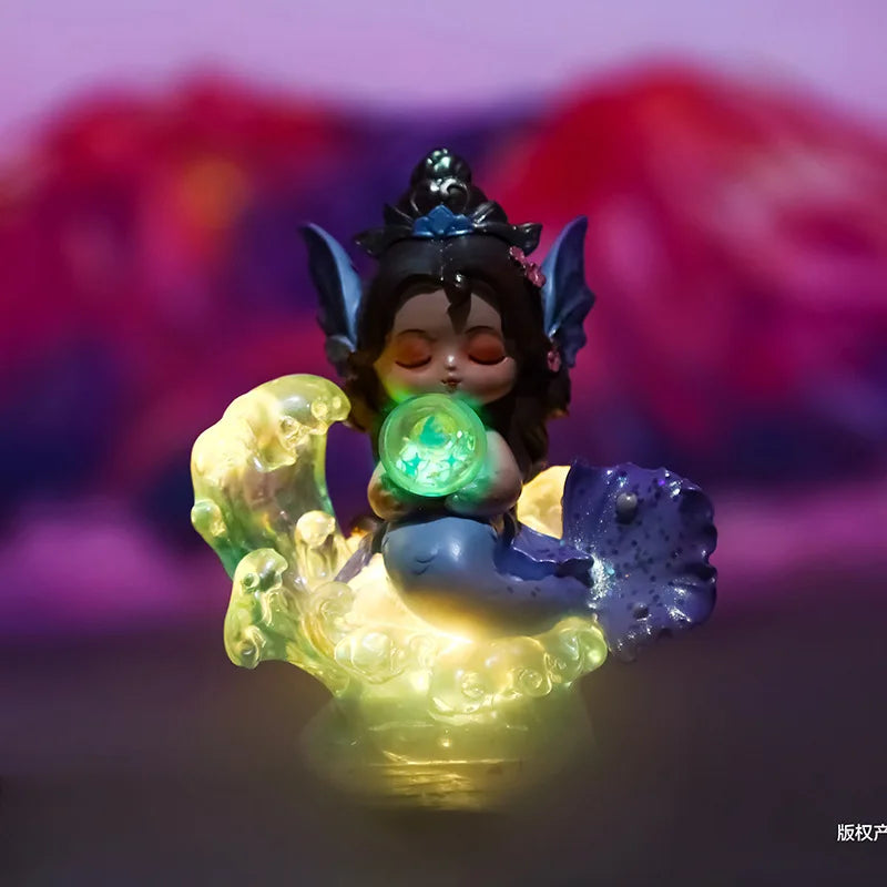 Surprise Box Sleepwalking Mountain And Sea Spirit Beast Blind Box Chinese Style Luminous Doll Desktop Ornament Birthday Gifts