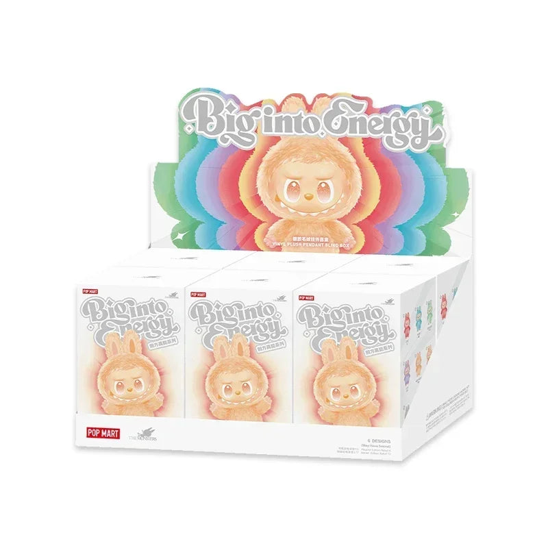 POP MART Labubu THE MONSTERS Big into Energy Series-Vinyl Plush Pendant Mystery Box Guess Bag Toys Doll Cute Anime Figure