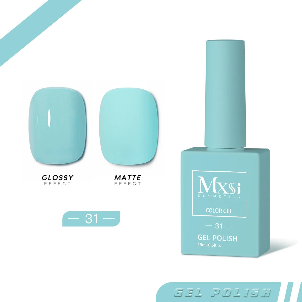 Mxsi 15ml ジェルネイルポリッシュ ネオンブラウン ロイヤルブルー レッドグリーン パスタルヌード ネイルアートワニス ジェルラッカー トップコート UVジェルネイル 未セット