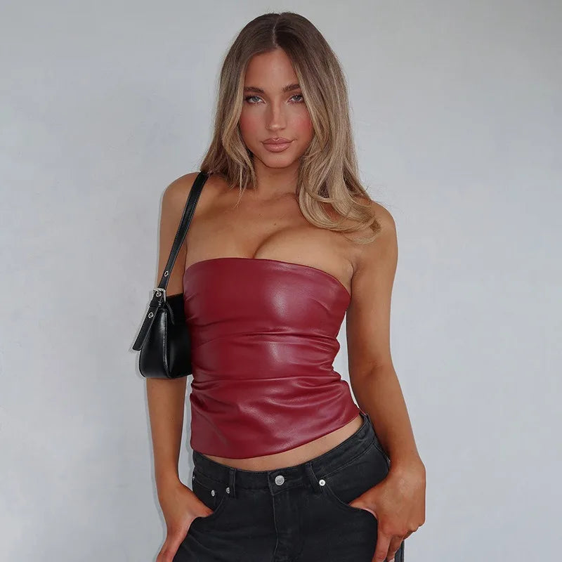 Fashion Women's Tank Summer New Streetwear Club Party Tank Clothing Solid Sexy Sleeveless Elegant Female Bodycon Crop Top Tank