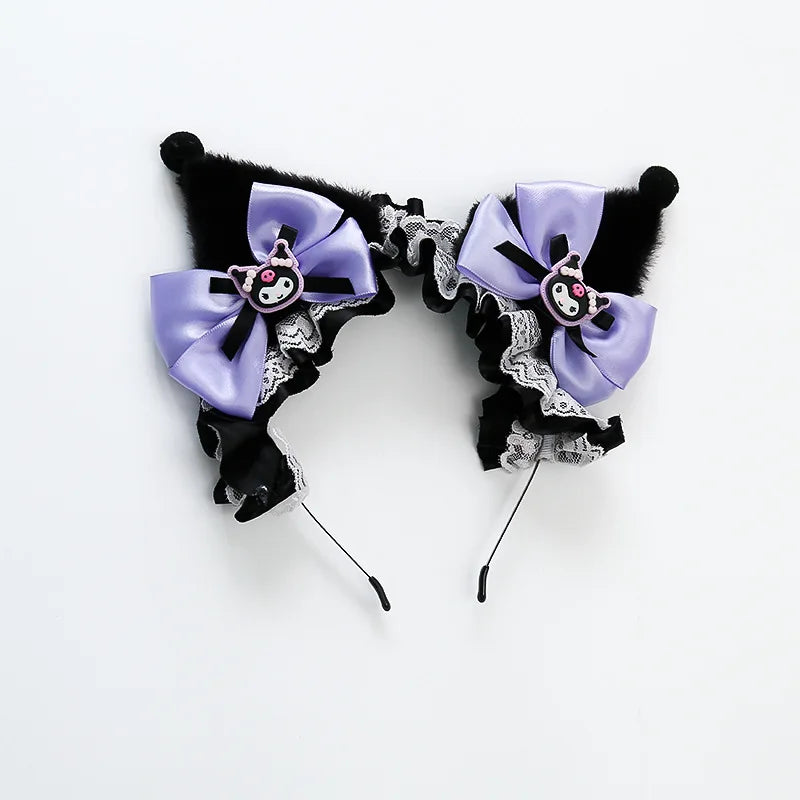 Halloween Sanrio Cosplay Princess Dress Kuromi Lolita Christmas Children's Costume Dresses Puffy Skirt Suit Cute Girls Dress