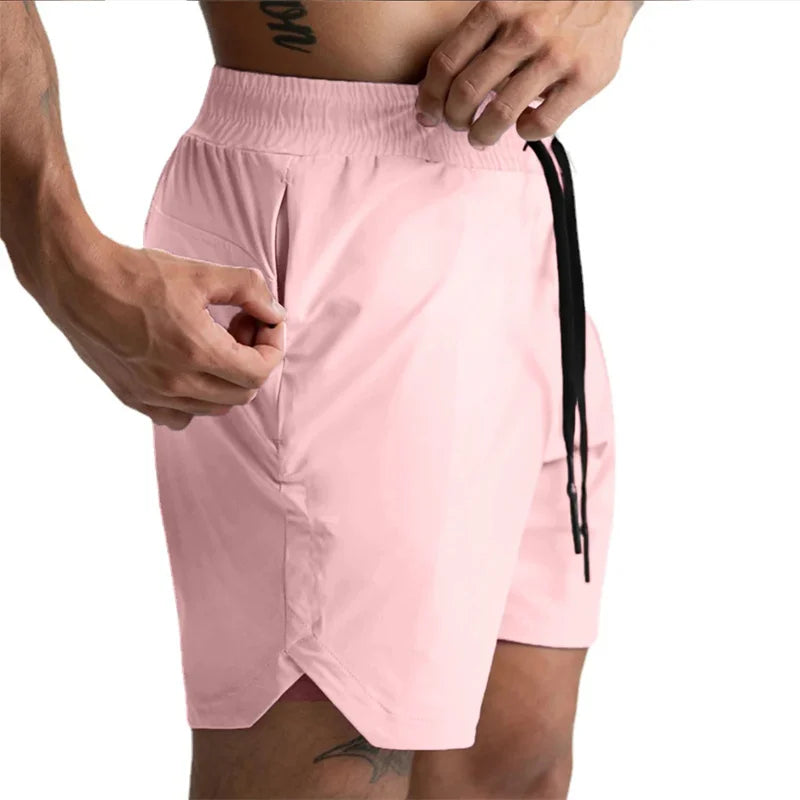 2025 NEW Summer quick-dry Training Shorts Men Sports Casual Clothing Fitness Workout Running Woven Compression Athletics Shorts