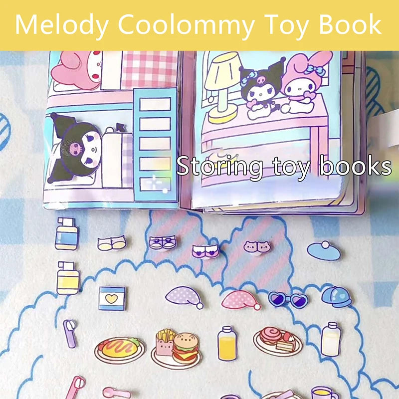 DIY Quiet Book Doudou Book Educational Kuromi Yugui Dog PacPacha Dog Quiet Book Children Girls Handmade Toys