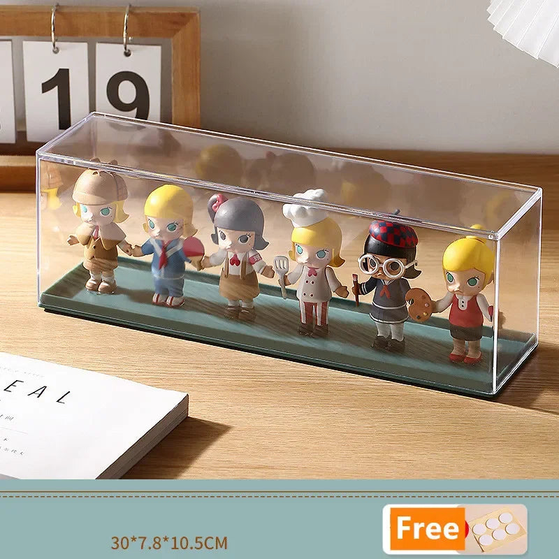 Acrylic Clear Doll Toys Storage Organizer Box Mystery Box Display Stand For Pop Dolls Storage Case Waterproof Dust Proof Box