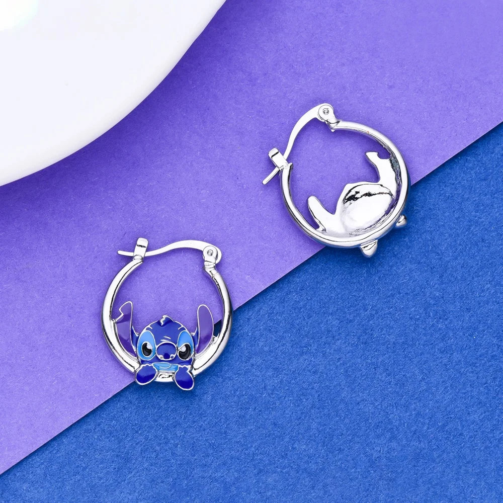 Disney Cartoon Creative Ear Ring Stitch Anime Figure Earrings Gift Set for Best Friends Earring Accessories Jewelry Gifts