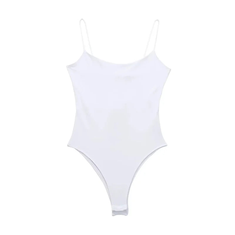 MUJER 2025 Sexy Tight Bodys for Women White Black Backless Bodysuit Women One Pieces Jumpsuits for Women Sexy Lingerie Bodysuit
