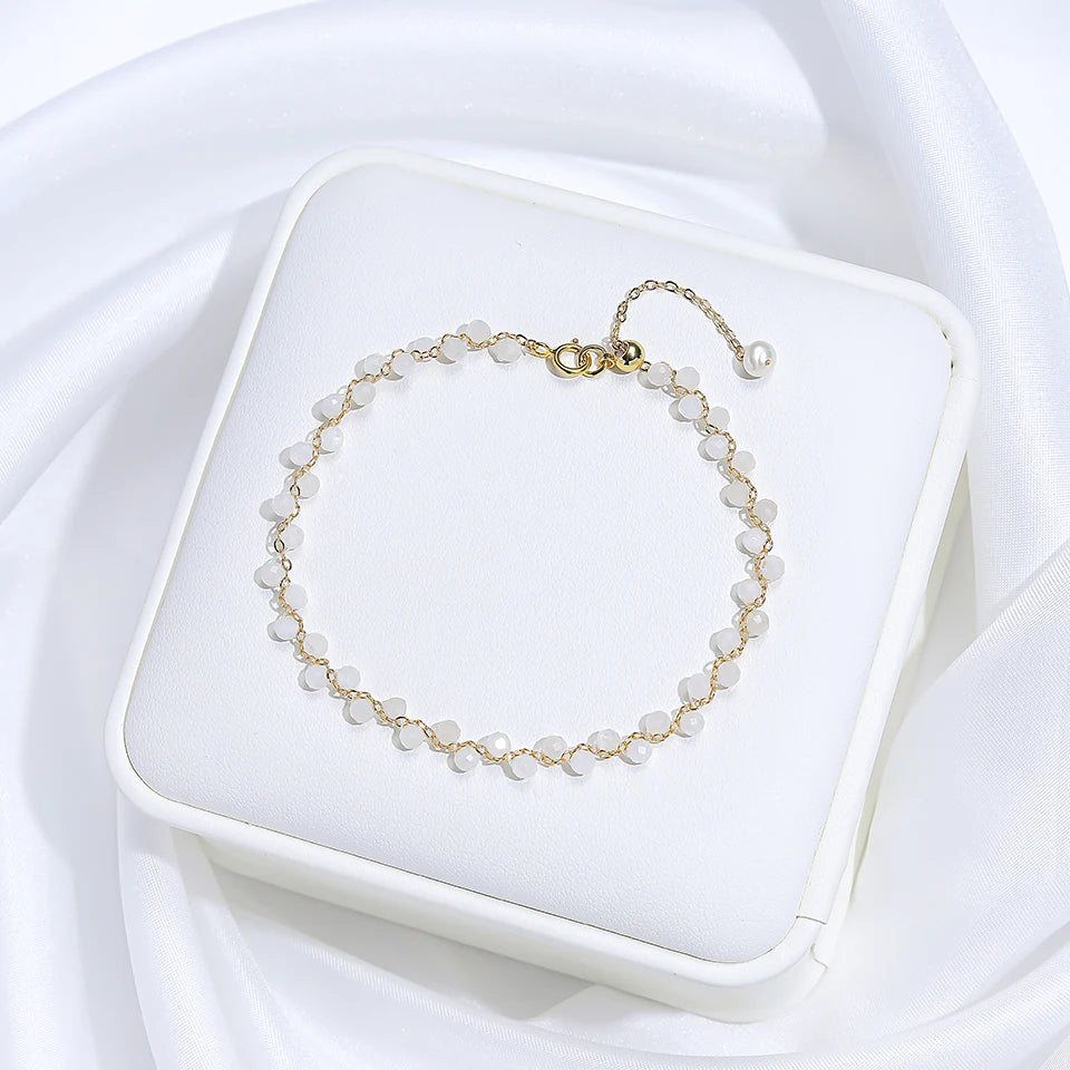 3MM Natural Stone Tourmaline Bracelet For Women on Hand Jewelry Party Wedding Luxury Gift AmethystSet Handmade New In