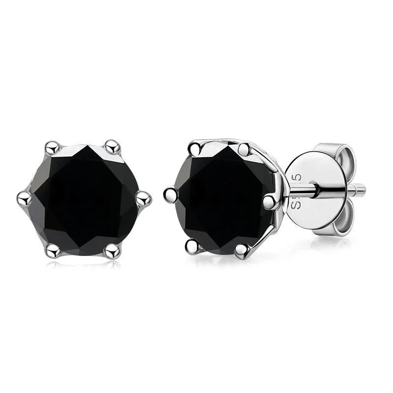 Butterflykiss Real 1 CT D Color Moissanite Stud Earrings For Women Top Quality 925 Sterling Silver Sparkling Wedding Jewelry