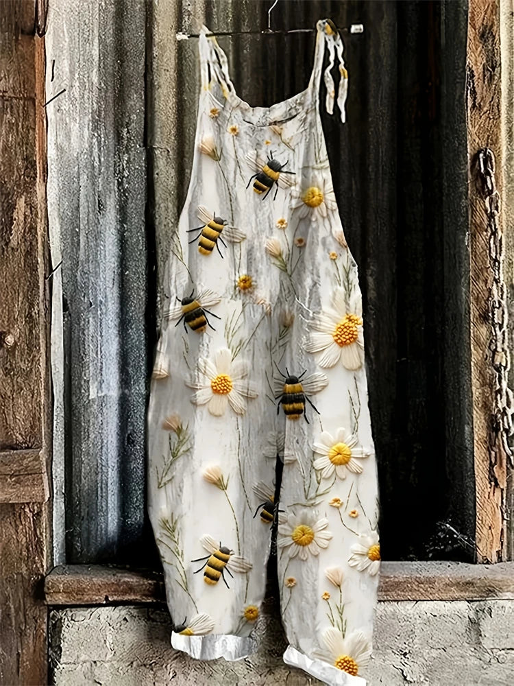 New Women's Jumpsuit Summer Clothing Sleeveless Lace-Up Casual Loose Wide-Leg Pants Women's Jumpsuits Plus Size Womens Bib Pants