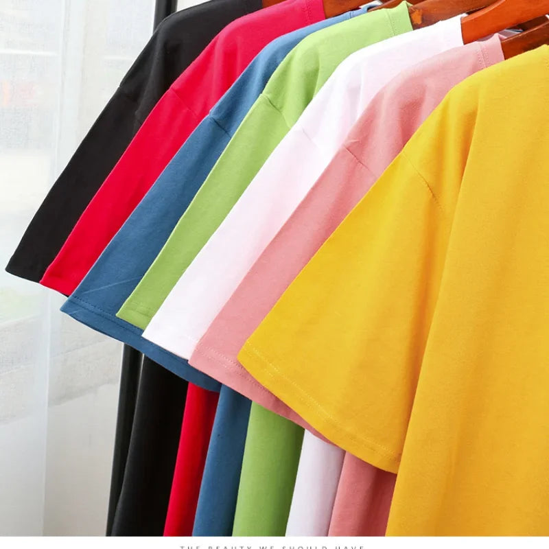 Gold Letter Grapic Leopard T-shirts Women Summer Loose Harajuku Female Black White T Shirt New Casual Women's Clothing Korean