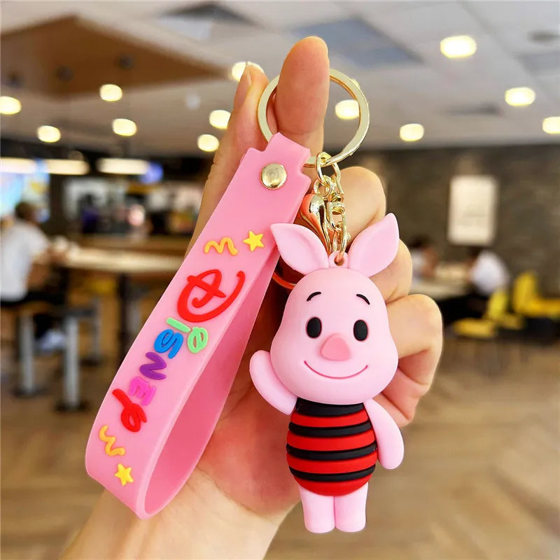 New Kawaii Anime Disney Keychain Toy Story Personalized Variety of Cartoon Doll Keyring Key Chain Car Pendant Kids Toys Gifts