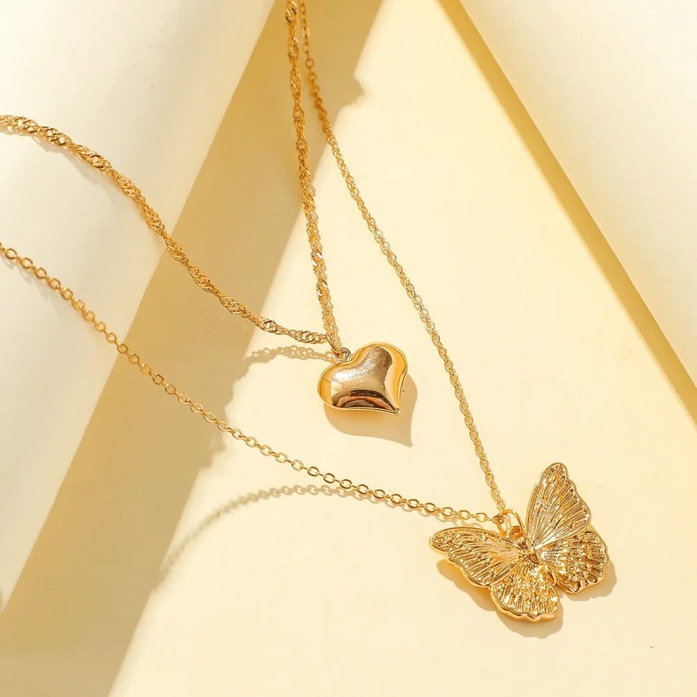 Luxurious Square Pink Zircon Pendant Necklace For Women Fashionable Personalized Daily Accessory Party Jewelry Birthday Gifts