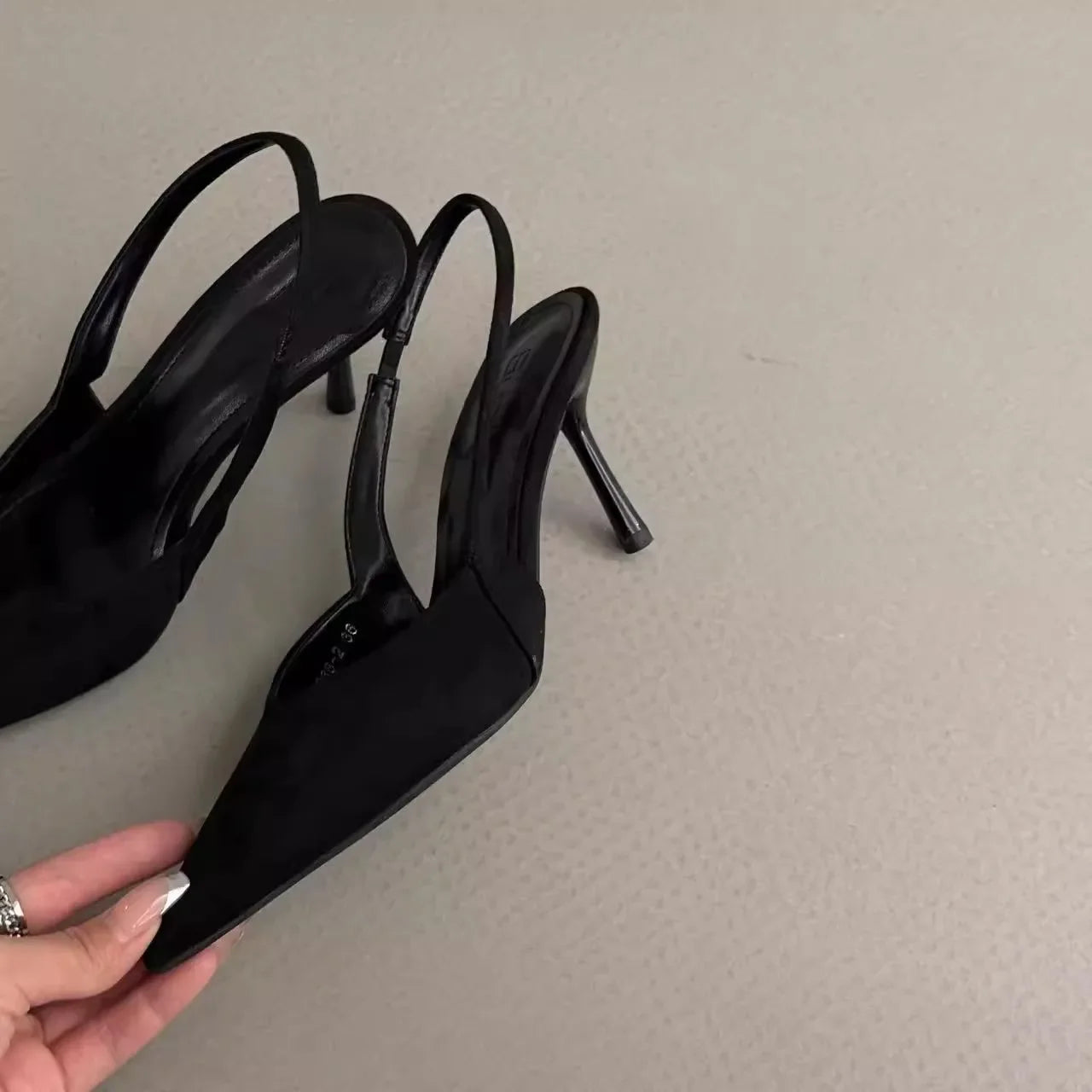 Women High Heels 2025 Summer New Fashion Pointed Toed Pumps Female Stiletto Slingback Shallow Weddings Bridal Shoes Zapatos