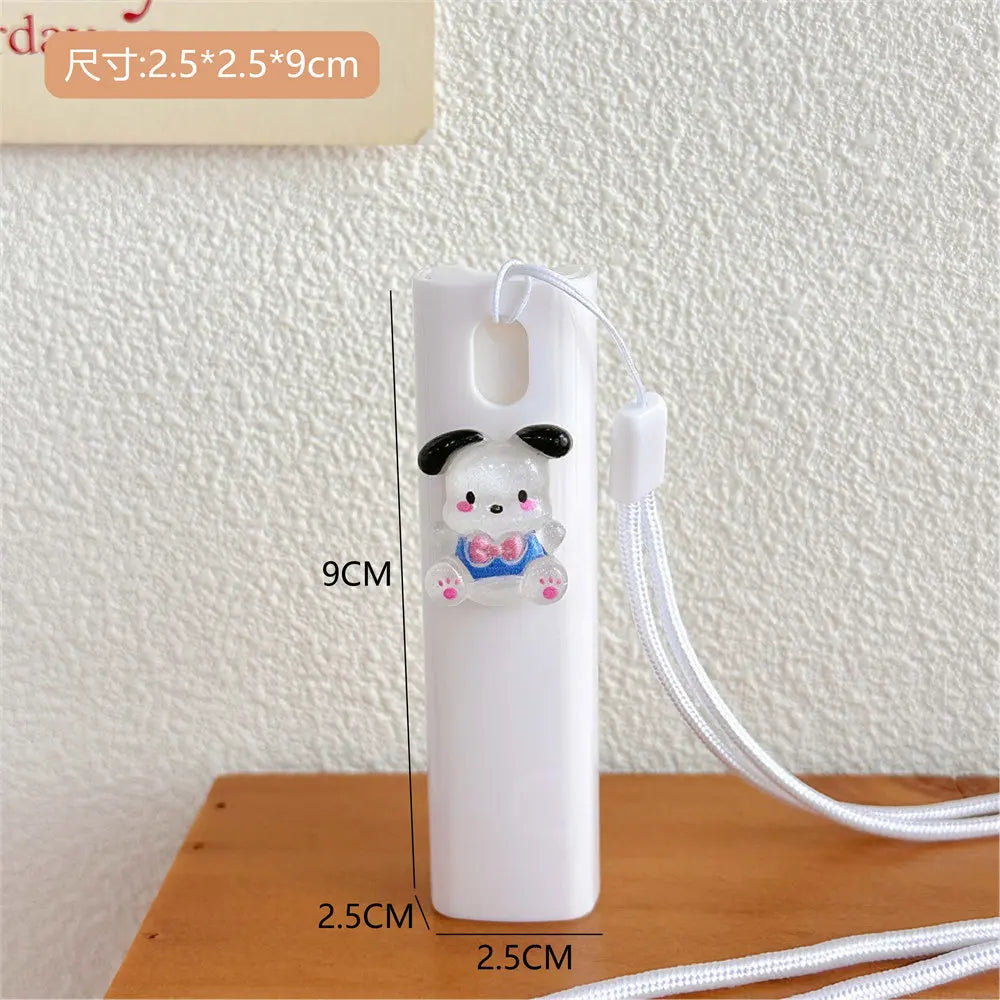 Kuromi Sanrio Spray Bottle Cartoon Anime Cinnamoroll Student Travel Portable Cosmetics My Melody Perfume Alcohol Press Bottled