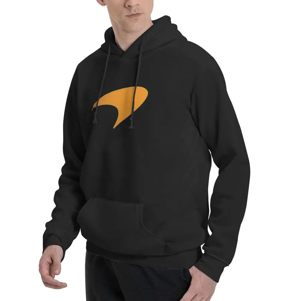 M-McLarens Papaya Logo Hoodies Men Women Casual Pullover Sweatshirts Fashion Long Sleeve Hooded Autumn Winter
