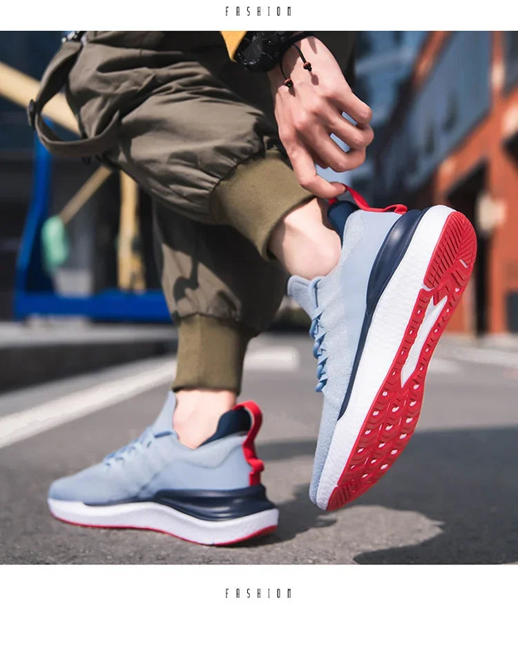 Sneakers for Men 2025 New Flying Woven Men's Casual Shoes Korean Style Trendy Fashion Sports Shoes Men Sneakers