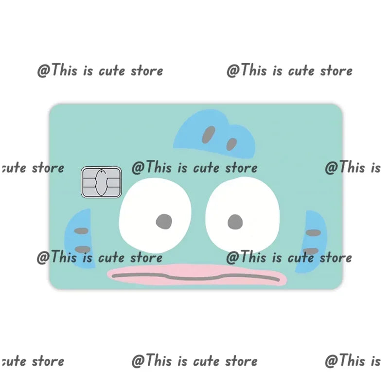 Sanrios Hello Kittys Kuromi Credit Card Skin Stickers for Bank Card Bus Anime Rilakkuma Metro Card Sticker Waterproof Girls Gift
