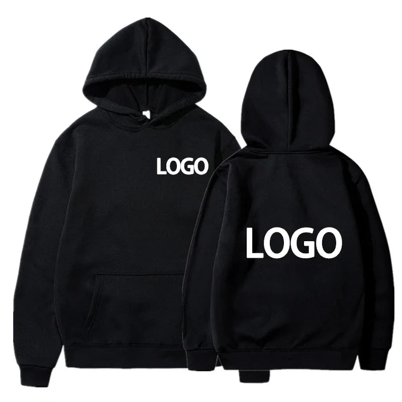 Customized Printing Men's and Women's Hoodies, Loose Casual Clothing, Fashionable Long Sleeved Hooded Pullover, 2025