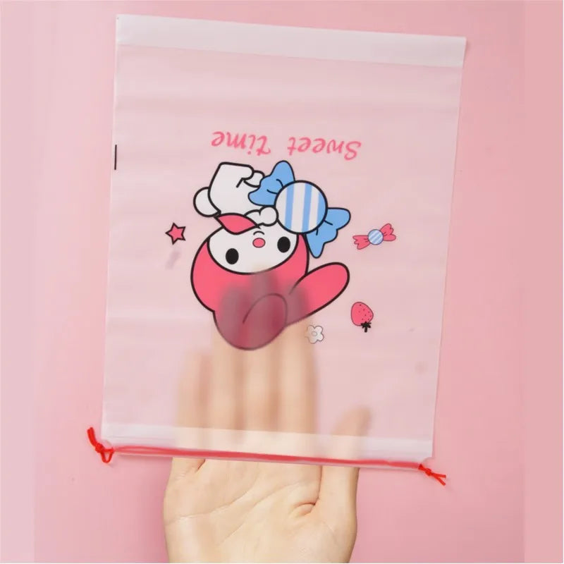 4pcs/set Sanrio Storage Bag Kuromi Closet Organizer Cute Home Travel Portable Bag Waterproof Pocket Clothing Classified Draw Bag
