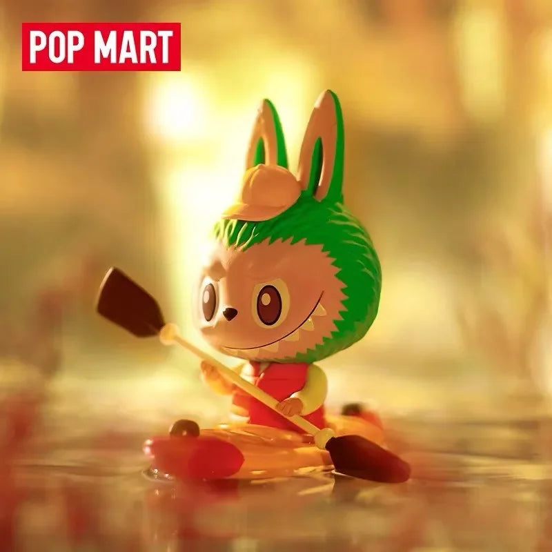 Pop Mart Labubu Elf Wilderness Travel Series Camping Confirmed Guess Bag Caja Ciega Toy Cartoon Animals for Girls Gift