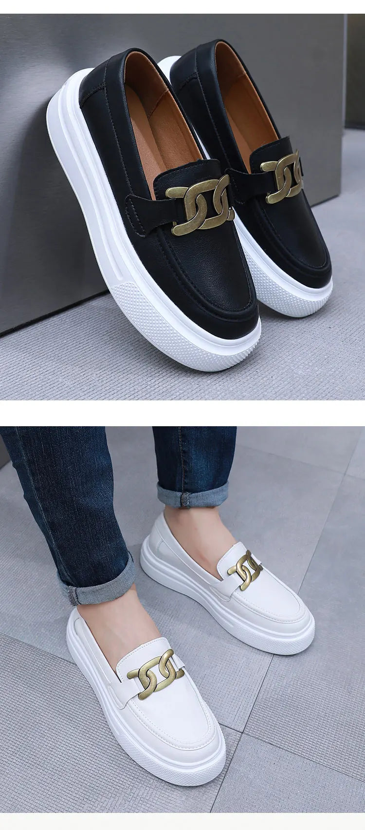 Black Loafers Shoes For Men Luxury Slip-on Shoes Men Unisex Breathable Casual Leather Shoes Man Driving Shoes Zapatos Hombre