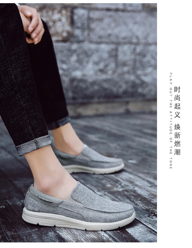 Loafers For Men Shoes Autumu New Men Canvas Shoes Classic Leisure Shoes Comfortable Breathable Sneakers For Men Loafers