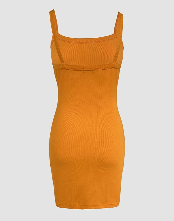 New Fashion 2025 Sexy Elegant Dresses for Women Plunge Bandeau Spaghetti Strap Bodycon Dress Casual Slim Fit Mini Knit Dress