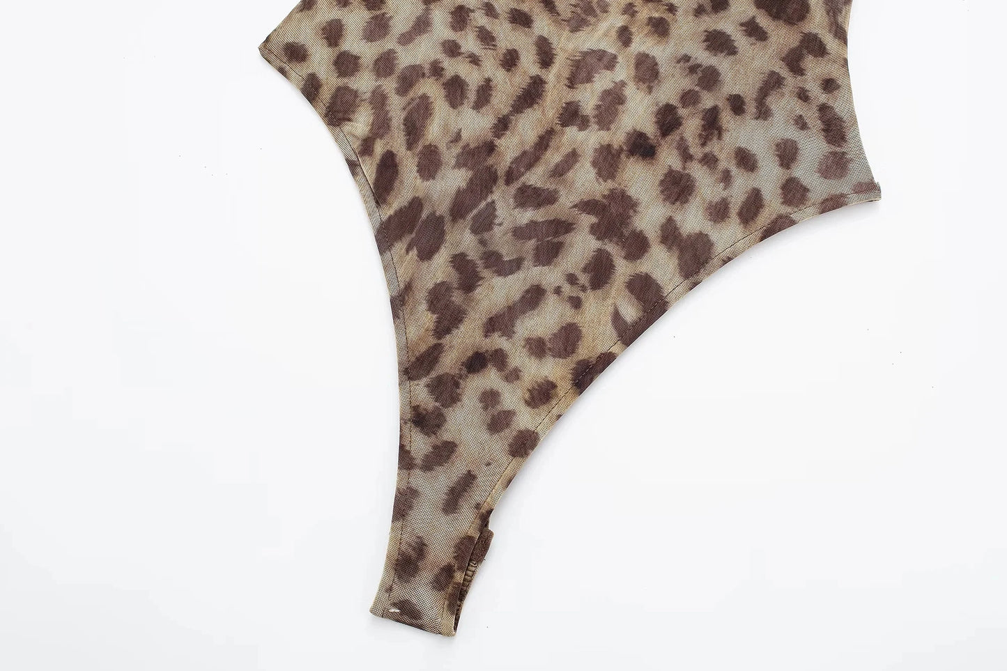 TRAFZA Leopard Print Women Bodysuits Sexy Vintage Sleeveless Lady Jumpsuits Fashion Summer Beach Slim Halter Female Rompers