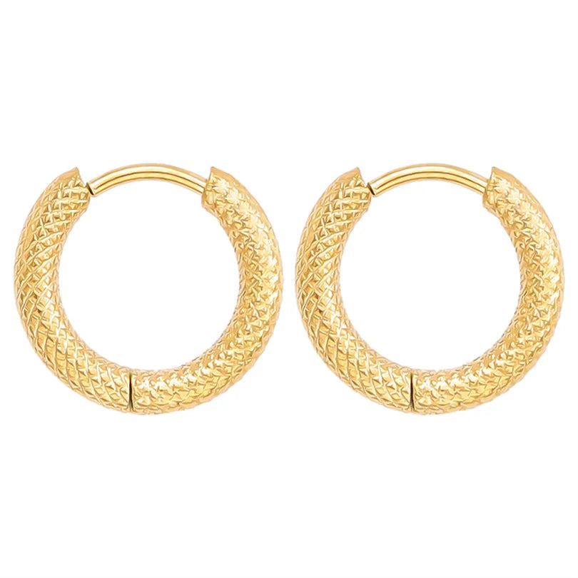 Stainless Steel Colorful Glazed Enamel Fish Hoop Earrings For Women Men Girl Cute Dopamine Fashion Ear Buckle Sea Animal Jewelry