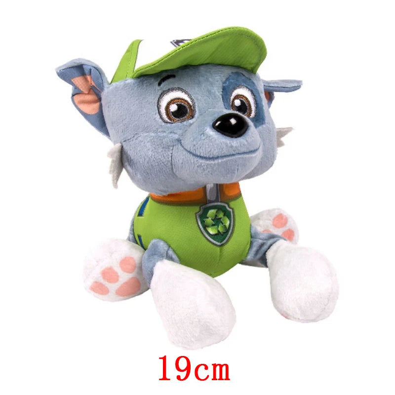 Paw Patrol Plush Toy Action Figure Ryder Marshal Zuma Everest Cartoon Model Two postures Plush Toy Children's Birthday Party Gif