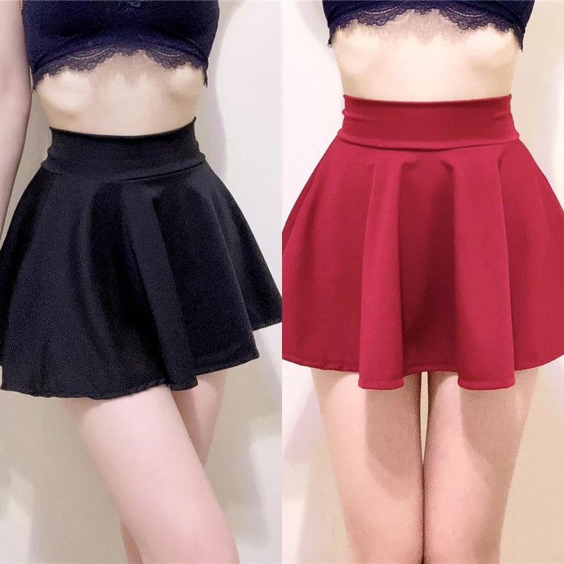 Fashion Sexy Mini Skirt Summer Women Skirts High Waist Pleated Skirt For Girl Korean Tennis Skirts Sexy Lady All-match Clothing