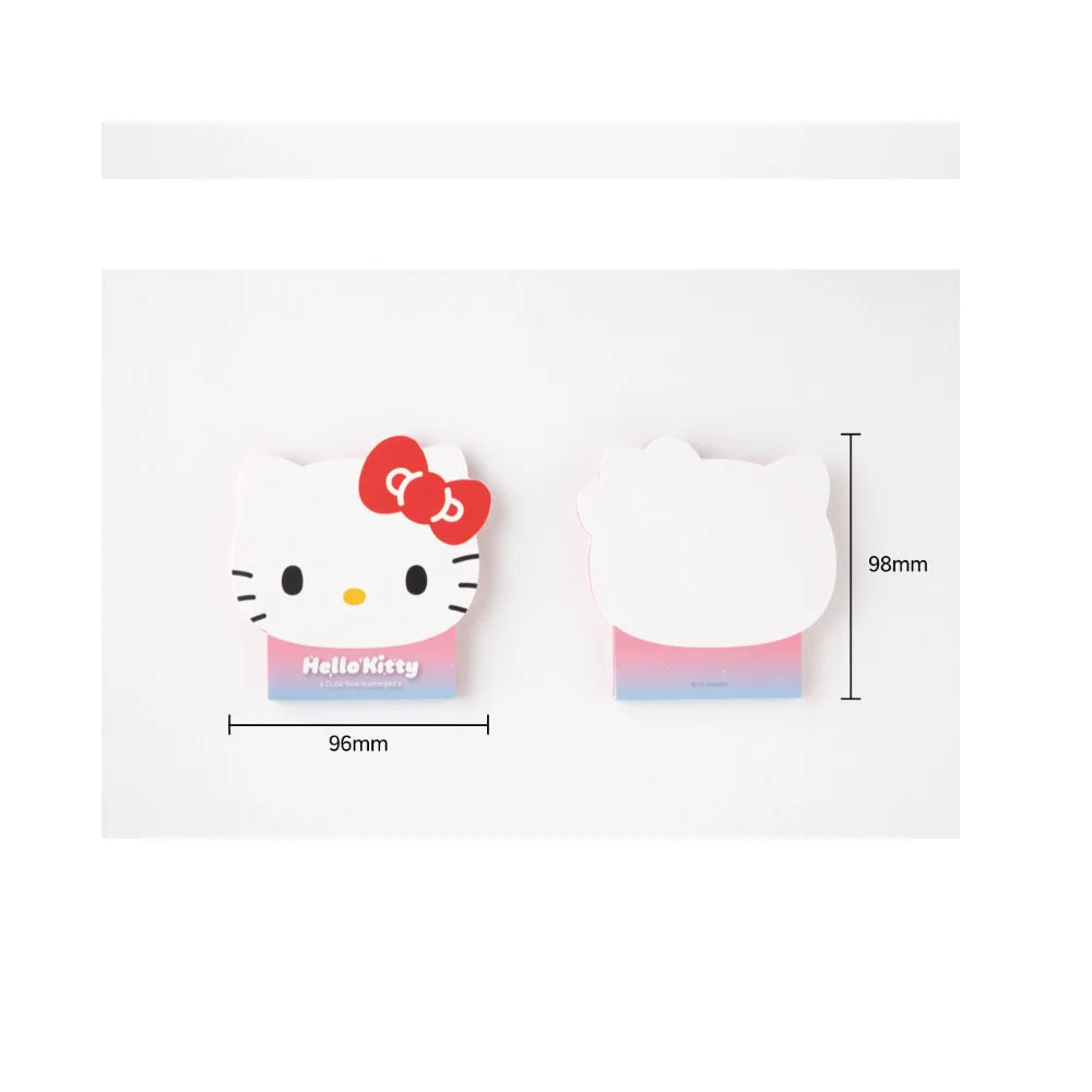 Cute Sanrio Cartoon Hello Kitty Kuromi Alien Memo Pad Notebook Kawaii My Melody Student Office Message Memo Stationery Supplies