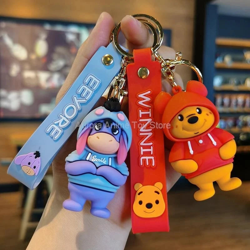 New Kawaii Anime Disney Keychain Toy Story Personalized Variety of Cartoon Doll Keyring Key Chain Car Pendant Kids Toys Gifts