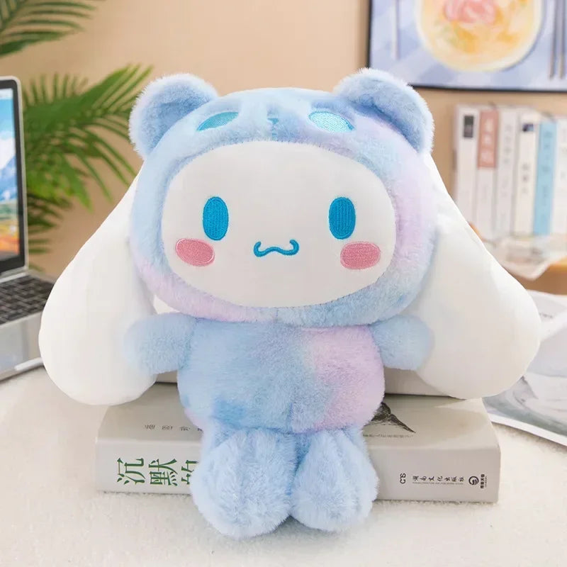 Kawaii Anime Sanrioed Hello Kitty Kuromi Cinnamoroll Plush Dolls Room Ornaments Pillow Toy Girl Children Birthday Valentine Gift
