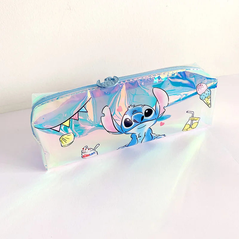 New Anime Stitch Pencil Case Kawaii Kuromi Melody Pen Bag Cartoon Students Storage Bag Stationery Back to School Christmars Gift