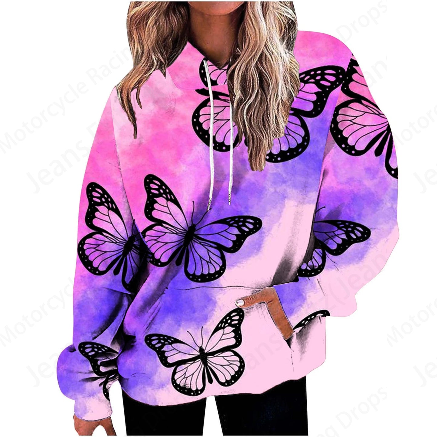 Floral 3d Print Graphic Hoodie Women Fashion Hoodies Sweatshirt Women Sweats Oversized Coat Heart Sweatshirt Pocket Pullovers